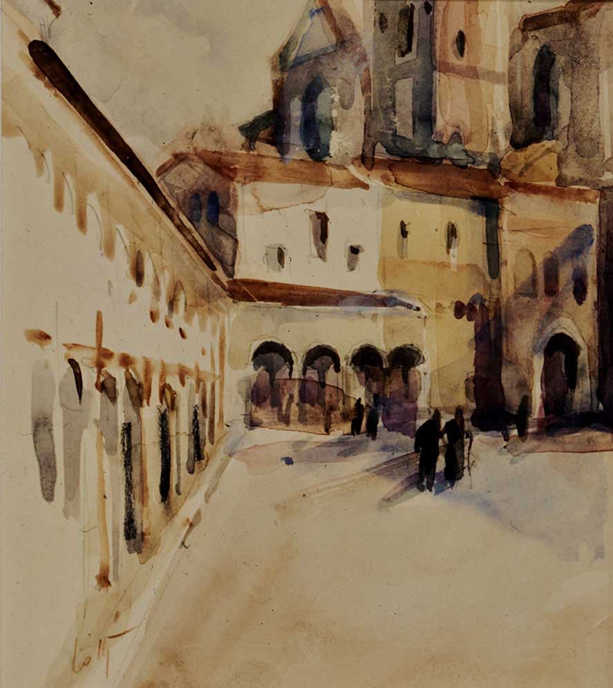 Assisi - acquerello - 16x14 - 1935
